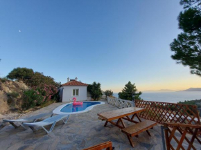 Beautiful house located on a hill, with a spectacular sea view